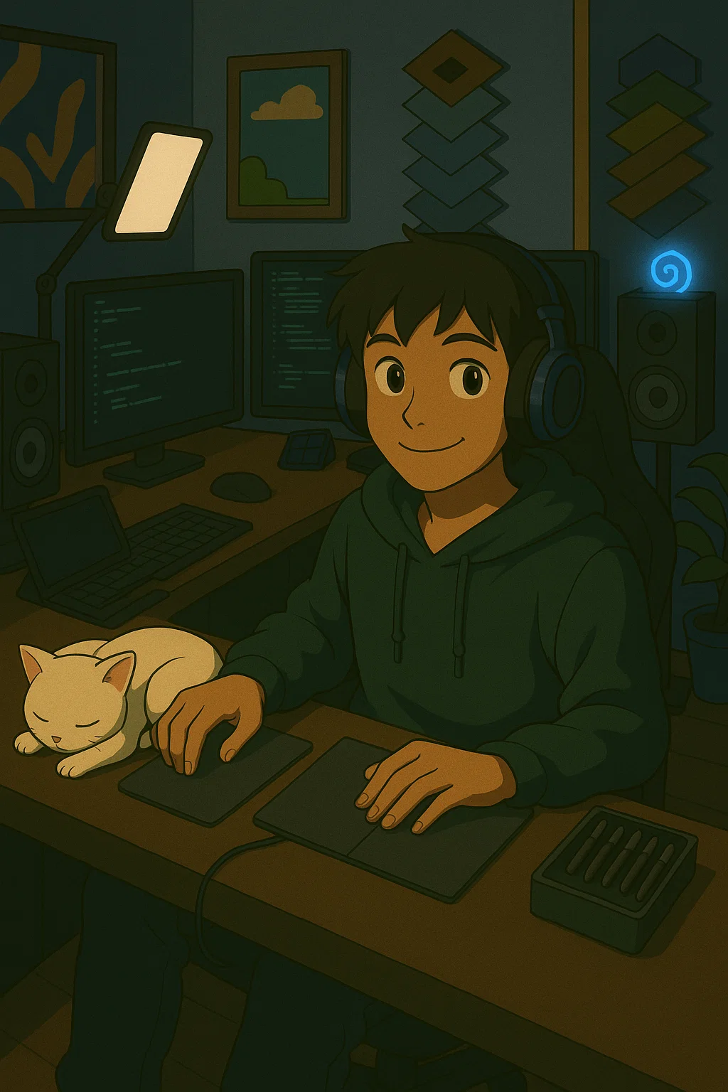 Developer workspace background
